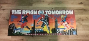 Vintage Rare Superman Reign Of Tomorrow Promo Poster Folded - Bild 1 von 7
