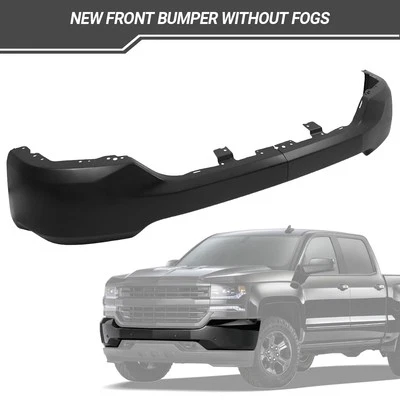 Front Bumper Bar For 2016-2019 Chevrolet Silverado 1500 Without Fogs Light Hole - Image 1 of 4