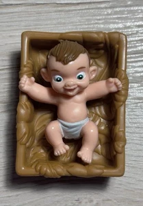 Vtg Burroughs Disney Baby in Basket Young Tarzan PVC Action Figure Mini - Picture 1 of 7