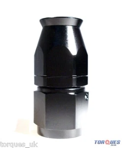 AN -3 (AN3) STRAIGHT Stealth Black Teflon Hose Fitting - Picture 1 of 2