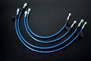 STAINLESS STEEL BRAKE LINE Fit Acura Integra 94-97 Honda Civic 92-95 Front &Rear - Bild 1 von 6