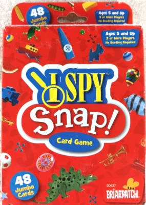 I SPY Snap Card Game Briarpatch Includes 48 Jumbo cards Scholastic Games - Image 1 of 3