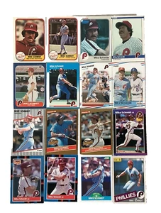 Mike Schmidt 15 Baseball Card Lot 1981-89 Phillies HOF Vintage Near Mint - Mint - Picture 1 of 1
