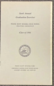1966 Stratford Connecticut Frank Scott Bunnell Sixth Annual Graduation Program - Picture 1 of 7