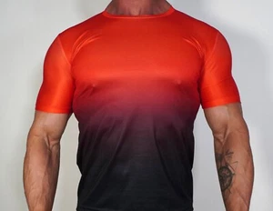 MEN'S OMBRE SHORT SLEEVE SHIRT (SIZE SMALL) - Picture 1 of 5