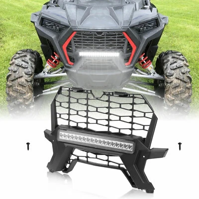 Para Polaris RZR XP 1000/TURBO S 2019-2023 UTV rejilla frontal de malla con barra de luz LED Foto 1 de 4