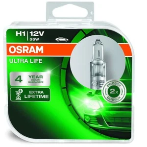 Bombilla de faro OSRAM Ultra Life H1 (448) 64150ULTHCB paquete doble - Imagen 1 de 1