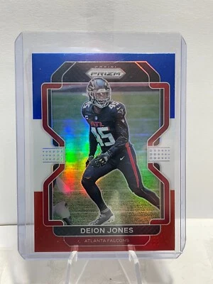 Deion Jones 2021 Panini Prizm Red White Blue Atlanta Falcons - Image 1 of 2