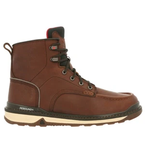 Rocky Rams Horn Unlined Work Wedge Electrical Work Mens Brown Work Safety Shoes - Picture 1 of 5