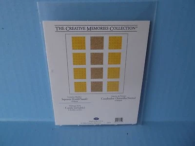 Paquete de 6 pegatinas Creative Memories Block oro/arena Foto 1 de 4