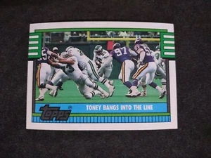 1990 Topps #513 Anthony Toney Philadelphia Eagles Football Karte - Bild 1 von 2