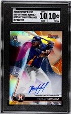 2020 Bowman's Best YORDAN ALVAREZ B20-YA RC Rookie Auto Refractor SGC 10 w/10!