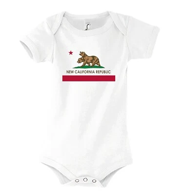 Youth Designz Baby Strampler New California Republic Print Body Amerika Lustig