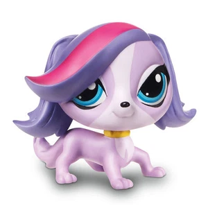 Littlest Pet Shop Get The Pets #3569 Zoe Trent ""Bobble en estilo"" perro púrpura - Imagen 1 de 3