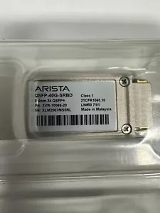 Arista QSFP-40G-SRBD 40GBase-BiDi 850nm QSFP+ Duplex LC MMF Optical Transceiver - Picture 1 of 2