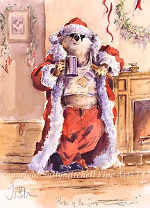 Cartoline di Natale Funny Badger confezione da 10. C346x PERKS OF THE JOB - Foto 1 di 1