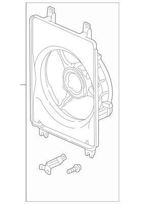 AC Condenser Fan and Shroud Right Passenger Side Acura RL 1996-2004 OEM NEW Foto 1 de 4