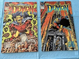 THE DEMON #1-2 DC Comics 1990 Lotto di 2 fumetti Alan Grant - Foto 1 di 9