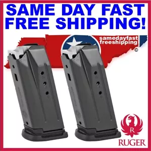 2 Pack Ruger SECURITY-9 Compact 9mm 10Rd Mag 90686 SAME DAY FAST FREE SHIPPING - Picture 1 of 3