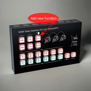 4K Video Switcher 4 HDMI Camera Streaming Live Production Broadcasting Stationz9 - Picture 1 of 10