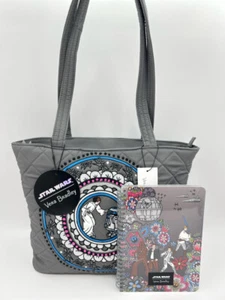 VERA BRADLEY NWT Star Wars Far Far Away Tote Notebook Grey Women's Purse Satchel - Picture 1 of 14