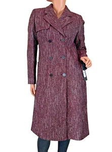 Karl Lagerfeld Paris Damen Tweed langer Mantel Größe 8 - Bild 1 von 9