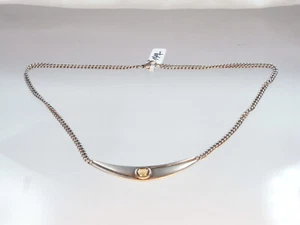 Bellissimo collier di design Quinn in argento sterling 925 con citrino finemente decorato 1980 - Foto 1 di 9