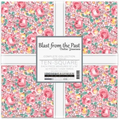 Ten-Square Blast from the Past Robert Kaufman Layer Cake Fabric Precuts M538.45 - Image 1 of 2