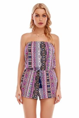 Mameluco boho chic para mujer Lucky Brand multicolor talla M (US 8-10) 13649 Foto 1 de 3