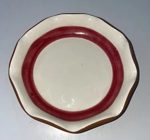 stangl pottery 1702-G USA pink/creme scallopped dish - Picture 1 of 7
