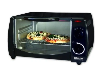 Horno tostador Better Chef 9 litros negro con frente de acero inoxidable Foto 1 de 3