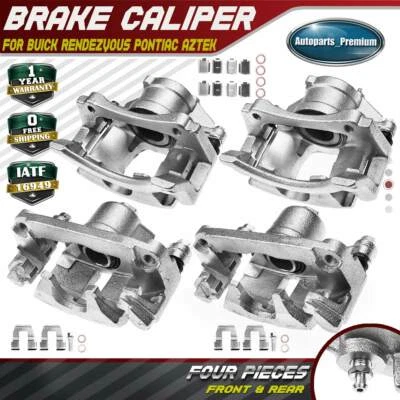 4x Brake Calipers with Bracket for Buick Rendezvous Pontiac Aztek Front & Rear - Image 1 of 4