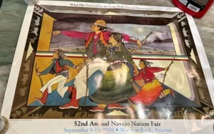 Poster 52° Navajo Nation Fair Window Rock Arizona 9-13 settembre 1998 - Foto 1 di 1