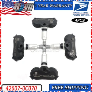 42607-0C070 For Toyota Tundra Sequoia Sienna US 4 New Tire Pressure Sensor TPMS - Picture 1 of 13