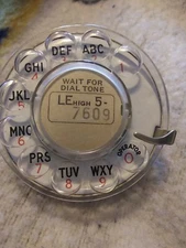 Western electric telephone Dial.6D 9-54 very nice dial.orignal. old new stock.