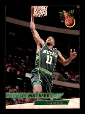 1993 Basketball Ultra Lee Mayberry Milwaukee Bucks #110 2 - Image 1 of 2