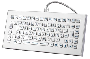 Desktop Backlight Industrial Stainless Steel Keybord With Flexible Hose USBCable - Picture 1 of 5