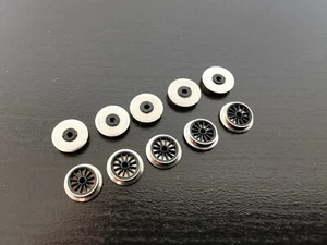 Märklin / Trix  011  Speichenrad schwarz   7mm   10 Stück   Spur H0 / N / Z - Bild 1 von 2