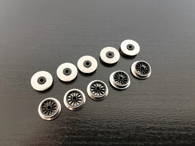 Märklin / Trix  011  Speichenrad schwarz   7mm   10 Stück   Spur H0 / N / Z - Bild 1 von 2