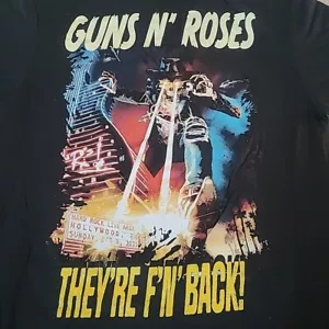 Guns N' Roses Hollywood Florida Hard Rock Shirt Tee Size LARGE (L) SLASH DUFF - Picture 1 of 5