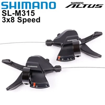 SHIMANO SL-M315 Shifters 3X8 24 Speed MTB Bike Bicycle Trigger Shift Lever - Image 1 of 4