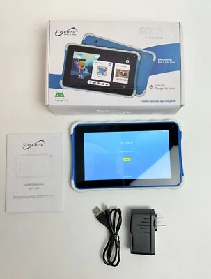 Supersonic 7-In. 1024 x 600 Tablet with Bluetooth, 32 GB, Android 13, Wi-Fi (Blu - Image 1 of 4