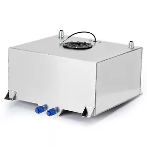 60l Fuel Surge Tank With Sensor Fuel Cell 60l W/ Foam Inside Aluminium Anodize - Picture 1 of 10