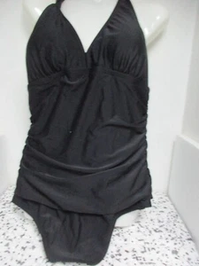 Adore Me Women' Style# SW7300 One Piece Contour Swimsuit Black Size 1X New - Picture 1 of 2