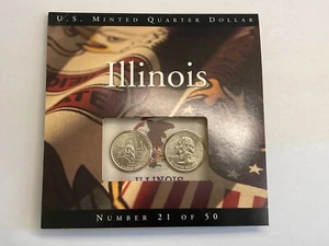 US Minted 2003 Quarter Dollar Illinois Numbered Coin Set Sealed 21 Of 50 - Picture 1 of 2