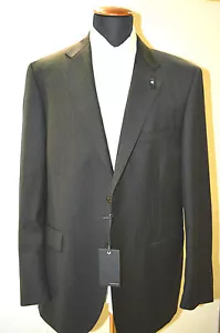 NEU 840,00 $ LARDINI grauer Anzug 100 % Wolle 42 US 52 EU Made in Italy 2 BTN - Bild 1 von 9