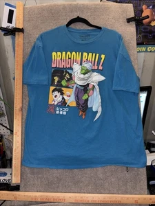 Dragon Ball Z Graphic Print Blue T-Shirt Mens Size 2XL (Pin Sized Hole) - Picture 1 of 9