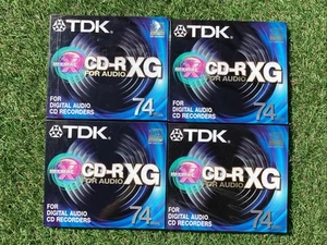 TDK CD-R74 CD-RXG74 - 4 PACK - Audio Music CDR Blank Recordable Disc 74 MINS NEW - Picture 1 of 2