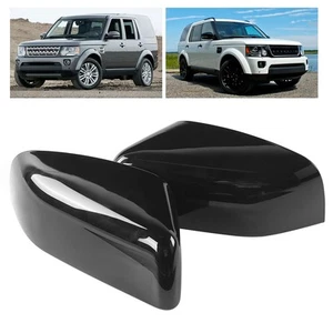 2 Stücke Rückspiegel Abdeckung Kappen Glänzend Schwarz Fit Für Range - Bild 1 von 15