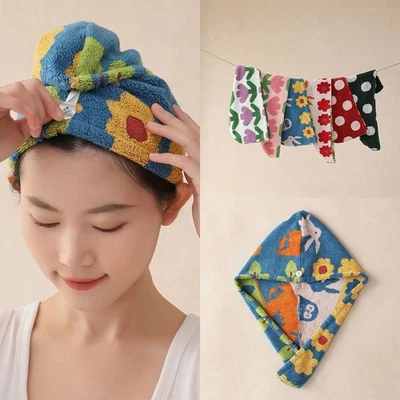 Mint Green Hair Towel Combed Cotton Luxury Hair Dry Towels - image 1 of 4